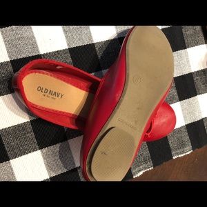 Old Navy Shoes - Red flats comfy and cute Old Navy Shoes - Red flats comfy and cute